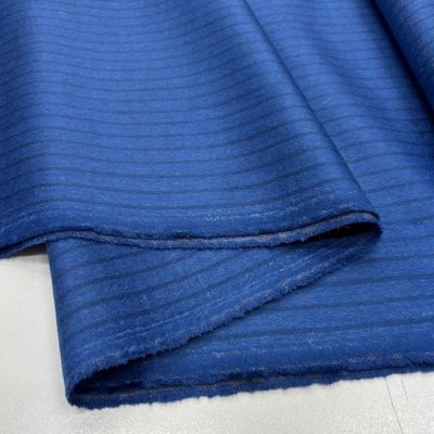 Çizgili Blazer Flanel Kaşmir Kumaş Mavi YSF
