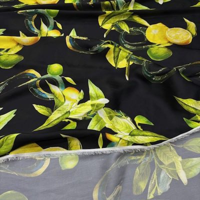 Dolce Gabbana Limon İpeksi Saten Kumaş KZ