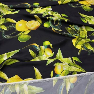 Dolce Gabbana Limon İpeksi Saten Kumaş KZ