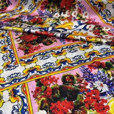 Dolce Gabbana Pano İpeksi Saten Kumaş KZ