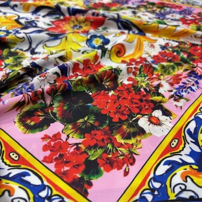 Dolce Gabbana Pano İpeksi Saten Kumaş KZ