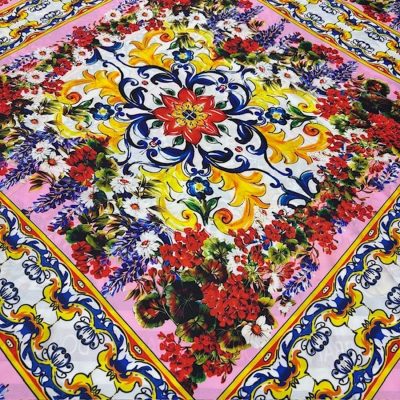 Dolce Gabbana Pano İpeksi Saten Kumaş KZ