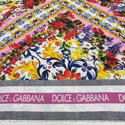 Dolce Gabbana Pano İpeksi Saten Kumaş KZ