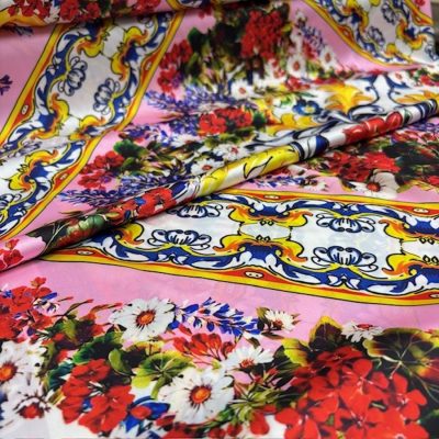 Dolce Gabbana Pano İpeksi Saten Kumaş KZ