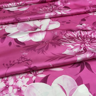 Dolce Gabbana Pembe Gül İpeksi Saten Kumaş