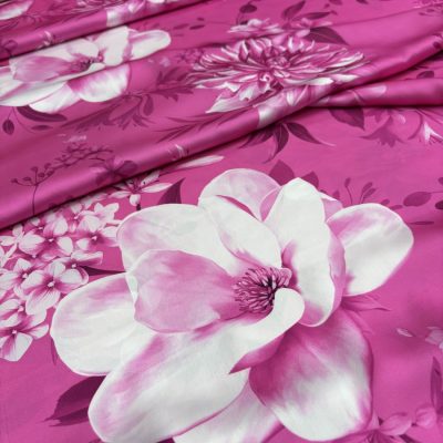 Dolce Gabbana Pembe Gül İpeksi Saten Kumaş