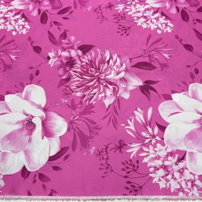 Dolce Gabbana Pembe Gül İpeksi Saten Kumaş