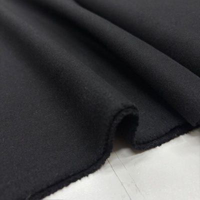 İstanbul 100% Yün Kaşe Kumaşı Siyah BYR