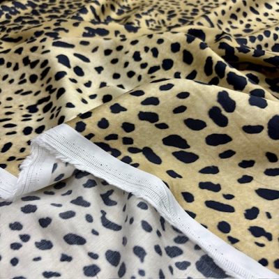 Versace Leopar Filoş İpek Saten Kumaş YVZ