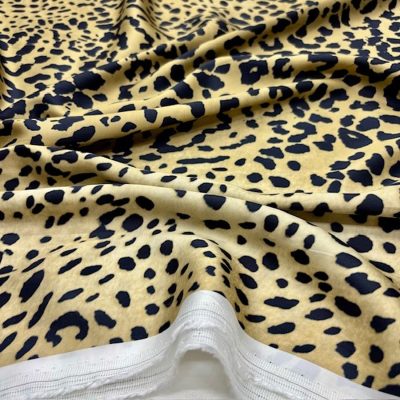 Versace Leopar Filoş İpek Saten Kumaş YVZ