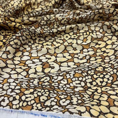 Versace Leopar İpeksi Saten Kumaş KZ