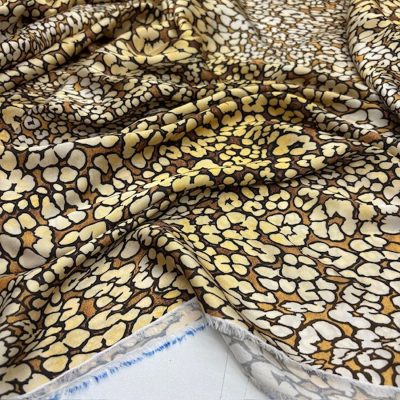 Versace Leopar İpeksi Saten Kumaş KZ