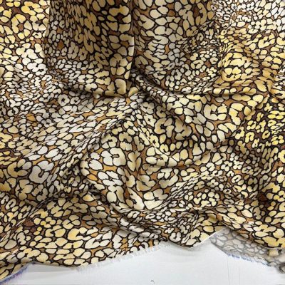 Versace Leopar İpeksi Saten Kumaş KZ