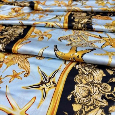 Versace Varaklı İpeksi Saten Kumaş KZ