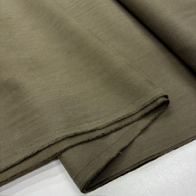 Askeri Yeşil Yumuşatılmış Denim Kanvas Kumaş SYT