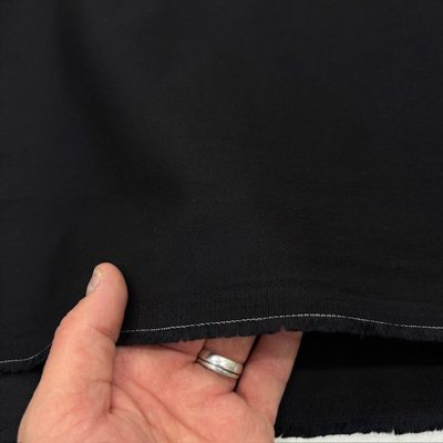 Siyah Yumuşatılmış Denim Kanvas Kumaş SYT