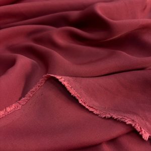 Bordo Akışkan Rayon Cupra Kumaş SYT
