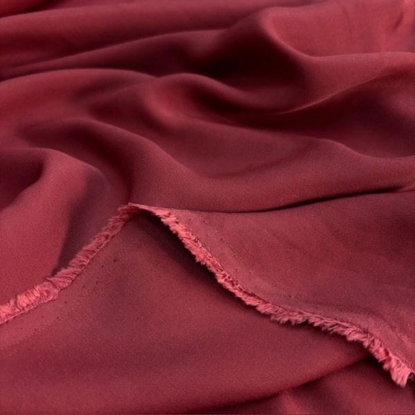 Bordo Akışkan Rayon Cupra Kumaş SYT