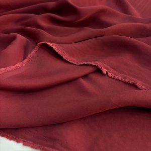 Bordo Akışkan Rayon Cupra Kumaş SYT