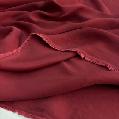 Bordo Akışkan Rayon Cupra Kumaş SYT