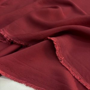 Bordo Akışkan Rayon Cupra Kumaş SYT