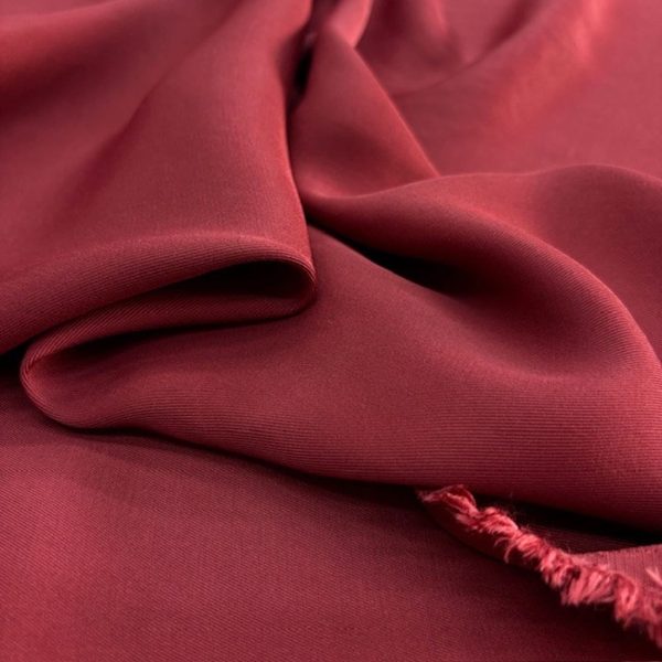 Bordo Akışkan Rayon Cupra Kumaş SYT