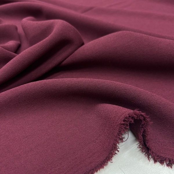 Double İtalyan Krep Kumaş Bordo