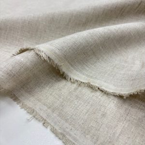 İtalyan Vintage Keten Kumaş Bej