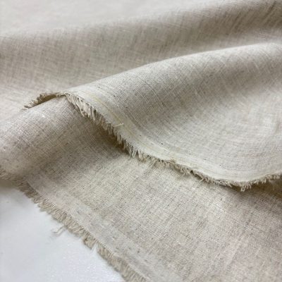 İtalyan Vintage Keten Kumaş Bej