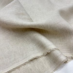 İtalyan Vintage Keten Kumaş Bej