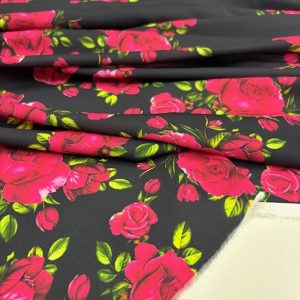 Klasik Dolce Gabbana Desenli Krep Kumaş