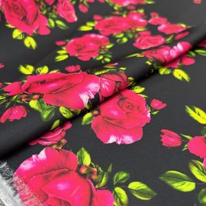 Klasik Dolce Gabbana Desenli Krep Kumaş