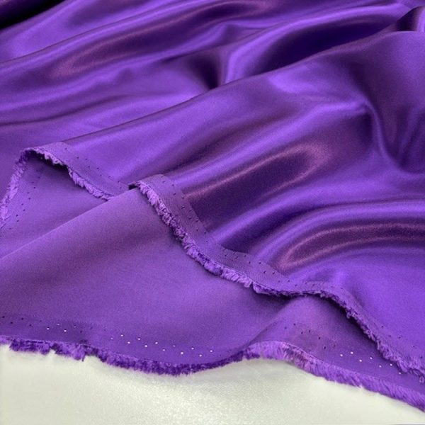 Mor Lüks Pamuklu Rayon Cupro Kumaş