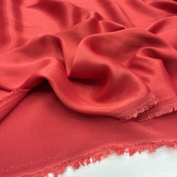 Nar Çiçeği Pamuklu Rayon Cupro Kumaş