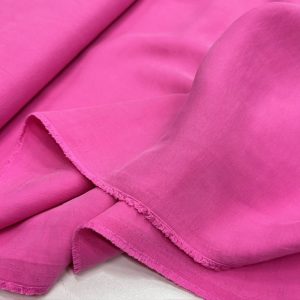 Pembe Yıkanmış Cupro Kumaş