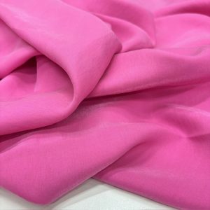 Pembe Yıkanmış Cupro Kumaş