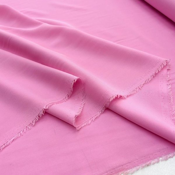 Şeker Pembe Pamuklu Cupro Kumaş