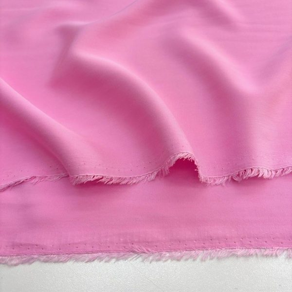 Şeker Pembe Pamuklu Cupro Kumaş