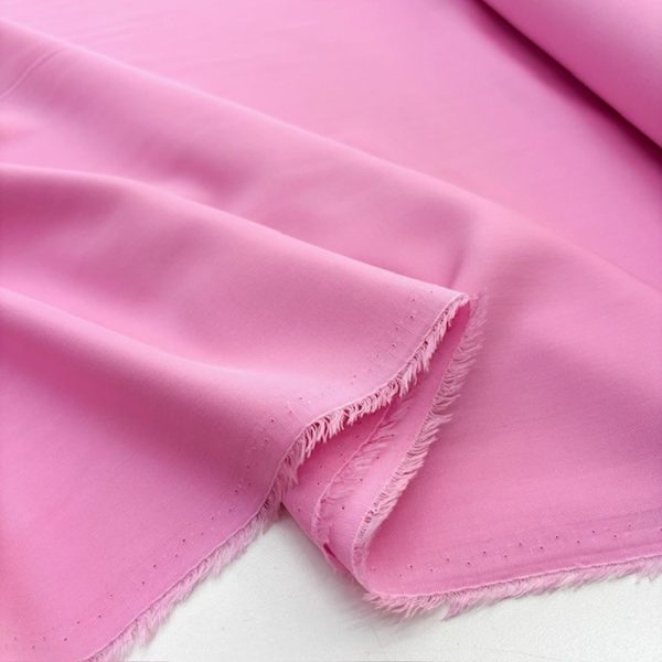 Şeker Pembe Pamuklu Cupro Kumaş