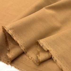 Soft Taba Kahve Saf Pamuk Vual Kumaş