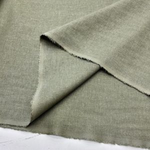 Soft Yeşil Natürel Keten Kumaş SYT