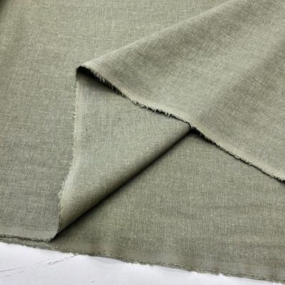 Soft Yeşil Natürel Keten Kumaş SYT