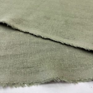 Soft Yeşil Natürel Keten Kumaş SYT