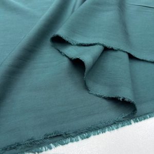 Neft Yeşili Floş Cupro Kumaş