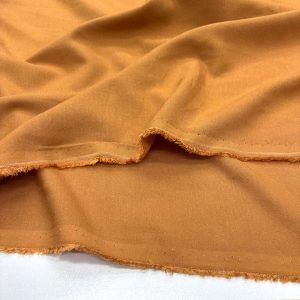 Yıkanmış Ham Keten Kumaş Soft Kiremit