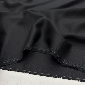 Yumuşatılmış Pamuklu Tencel Kot Kumaş Siyah