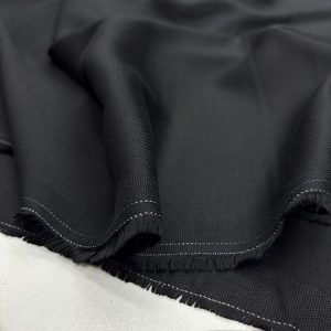 Yumuşatılmış Pamuklu Tencel Kot Kumaş Siyah