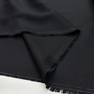 Yumuşatılmış Pamuklu Tencel Kot Kumaş Siyah