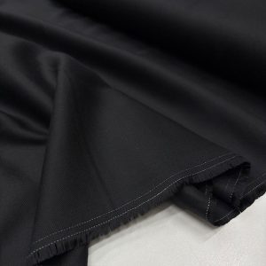 Yumuşatılmış Pamuklu Tencel Kot Kumaş Siyah
