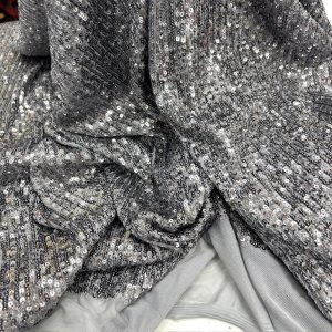 Zara Pullu Payet Kumaş Füme